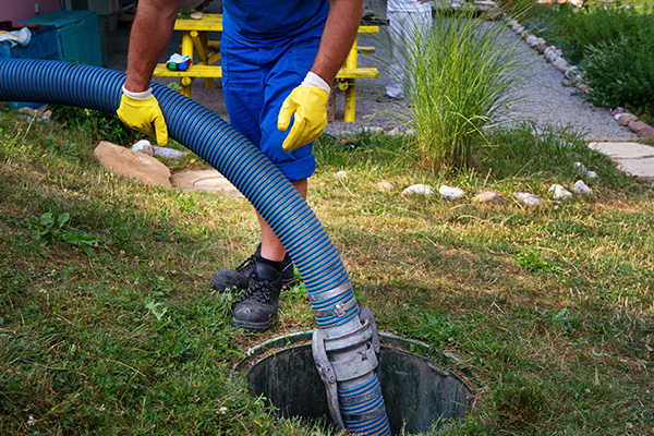 septic being pumped