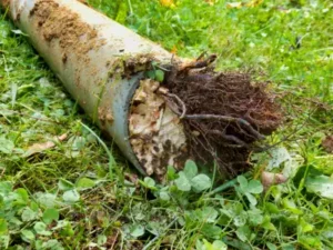 tree roots in pipe causing total failure in septic system